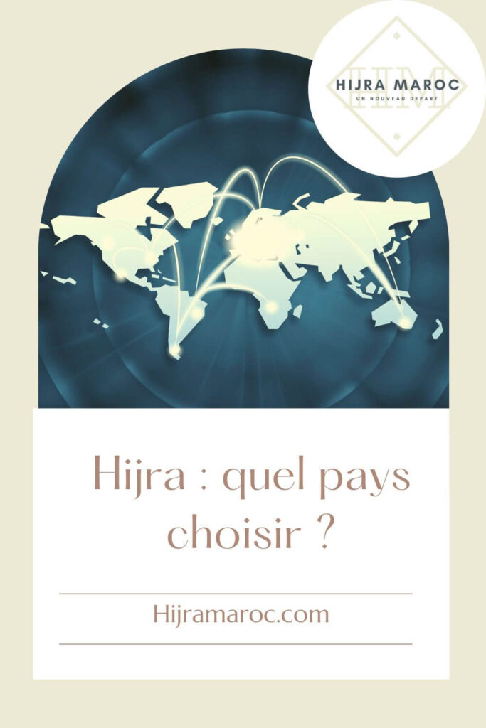 quel pays choisir pour hijra planisphère du monde